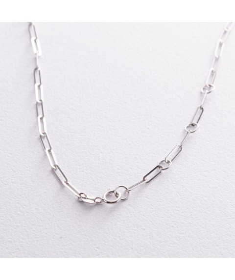 Necklace "Vanessa" mini in white gold coll02393 Onix 43