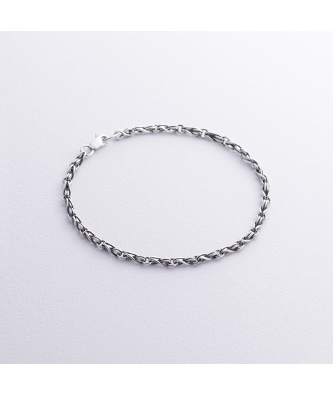 Men's silver bracelet "Infinity" 141651 Onix 20