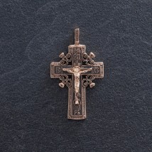 Православный крест "Распятие Господне" п00788 Онікс