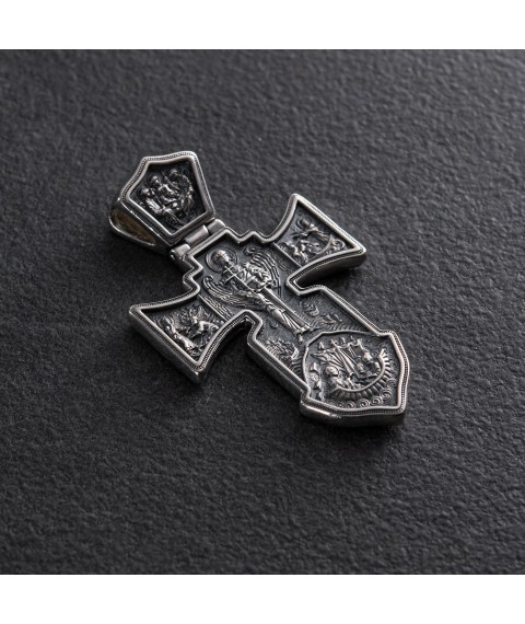 Православний хрест "Розп'яття. Ангел Хранитель" 13582 Онікс