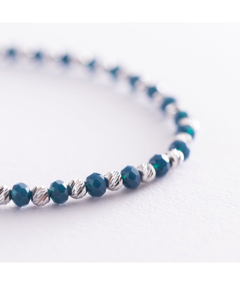 Silver bracelet with artificial lapis lazuli 141514 Onyx 20