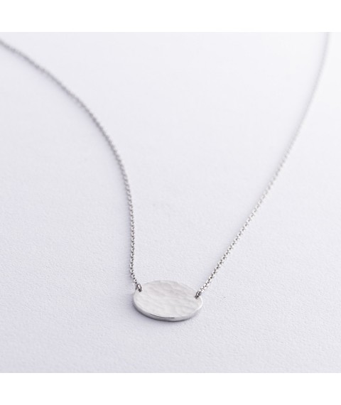 Silver necklace "Sunny Bunnies" 181046 Onix 45