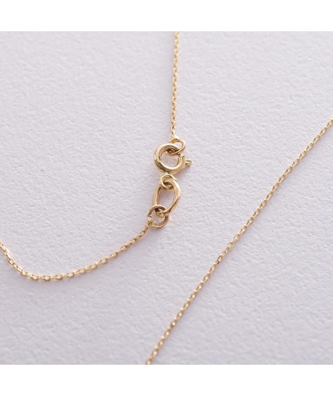 Gold necklace "Moon" coll01535 Onyx