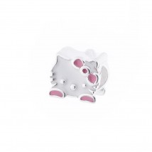 Silver charm "Hello Kitty" (enamel) 132541 Onyx
