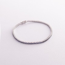 Tennis bracelet in white gold with sapphires 518801529 Onyx 19.5