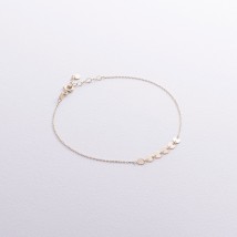 Bracelet "Coins" in yellow gold b05411 Onix 19