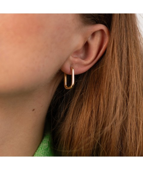 Earrings "Kirsten" in yellow gold s08923 Onyx