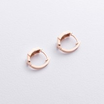 Серьги "Sandra" в красном золоте с09217 Онікс