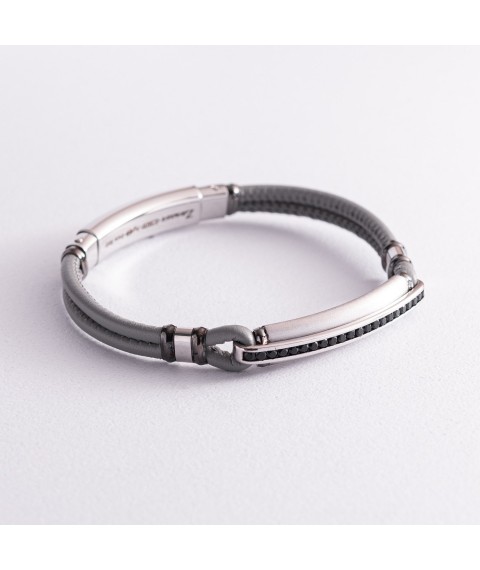 Men's bracelet ZANCAN ESB179-GR Onyx