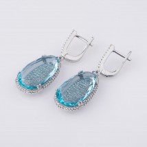 Серьги с фианитами 121769г Онікс