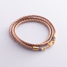 Silk cord with silver clasp 18595 Onix 45