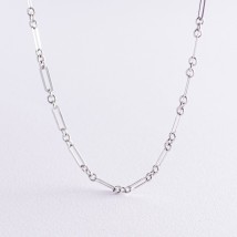 Necklace "Vanessa" in white gold kol02206 Onyx 45
