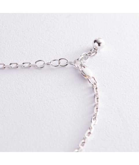 Silver bracelet for engraving 141608 Onix 19