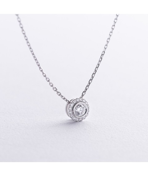 Necklace in white gold with diamonds 739491121 Onyx