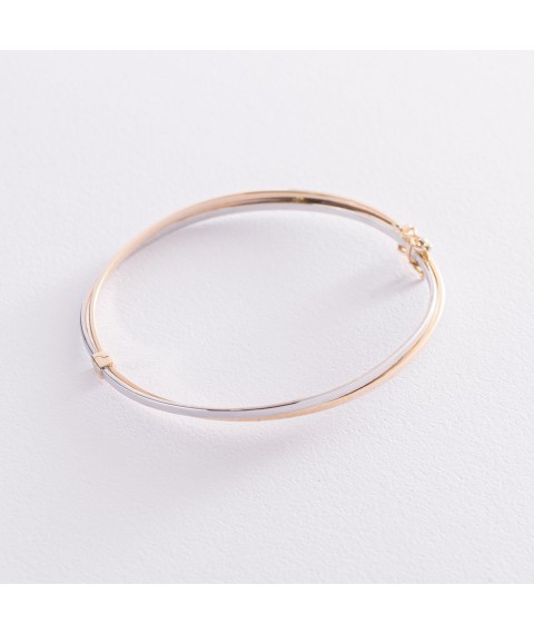 Hard gold bracelet b04756 Onyx