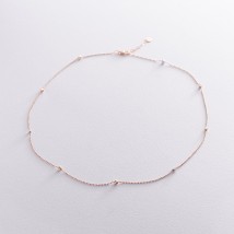 Gold necklace "Balls" count01614 Onix 45
