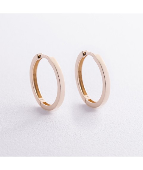Earrings - rings in yellow gold s08330 Onyx