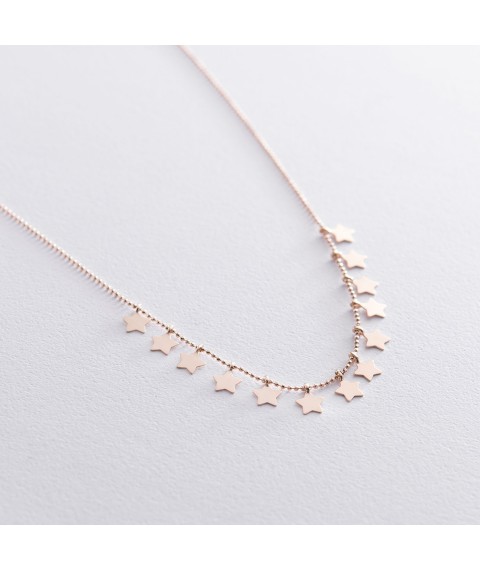 Gold necklace "Stars" count01260 Onix 45