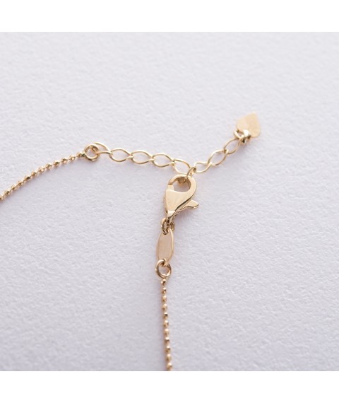 Necklace "Coins" in yellow gold count01389 Onix 45