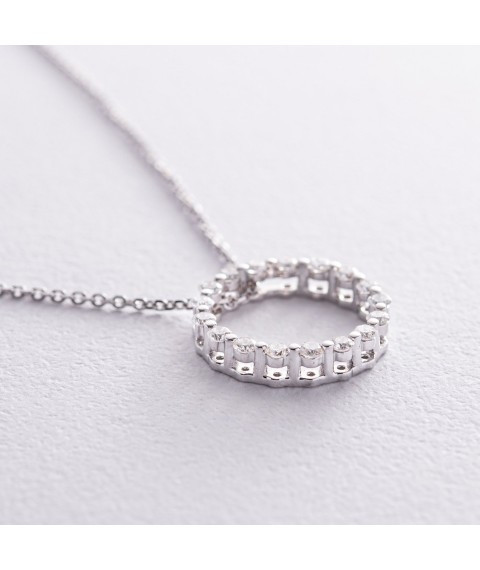 Gold necklace with diamonds flask0109z Onix 45