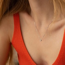 Necklace in white gold with diamond 734171121 Onyx 45