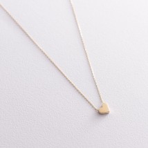 Necklace "Heart" in yellow gold coll01751 Onix 43