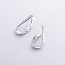 Earrings "Alicia" in white gold s08748 Onyx