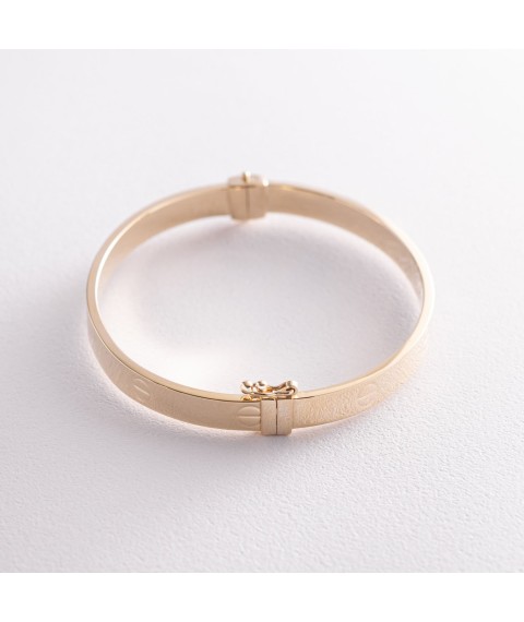 Love bracelet in yellow gold (0.6 cm) b02270 Onyx