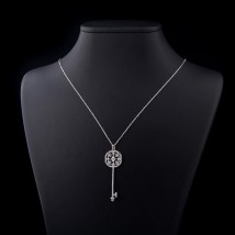 Necklace "Key" (cubic zirconia) 18465 Onix 70