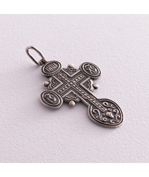 Православный крест "Спаси и сохрани" 13113 Онікс
