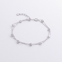 Серебряный браслет с фианитами 905-01592 Онікс 17