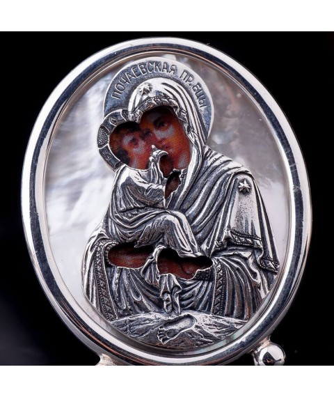 Icon of the Mother of God "Pochaevskaya" 23408 and Onyx