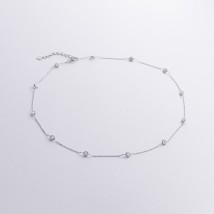 Серебряное колье с фианитами 908-01593 Онікс  42