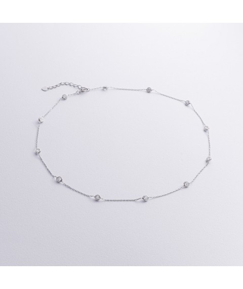 Серебряное колье с фианитами 908-01593 Онікс  42