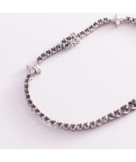 Gold bracelet "Clover" (diamond) bb0015ca Onix 19.5