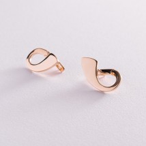 Gold earrings "Charlotte" s06087 Onyx