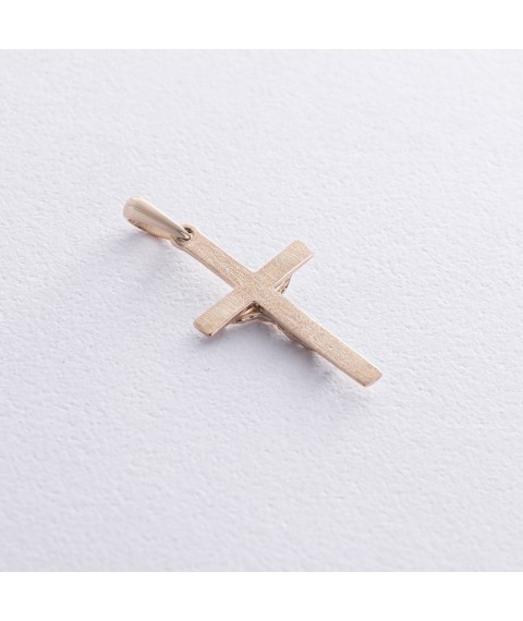 Cross "Crucifixion" in yellow gold p03879 Onyx