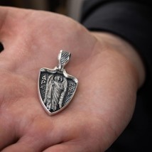 Silver pendant "Archangel Gabriel" 133223 Onyx