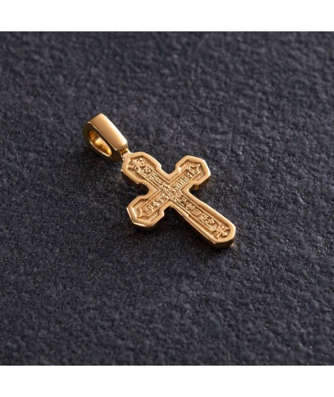 Silver cross with blackening and gilding 132388 Onyx