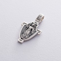 Silver amulet "Guardian Angel" 132967 Onyx