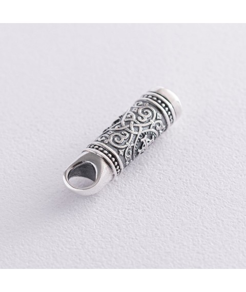 Silver pendant - reliquary Chrism 133086 Onyx