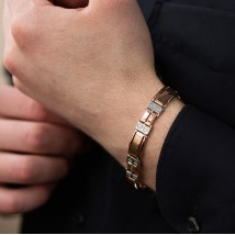 Men's gold bracelet b05280 Onix 22