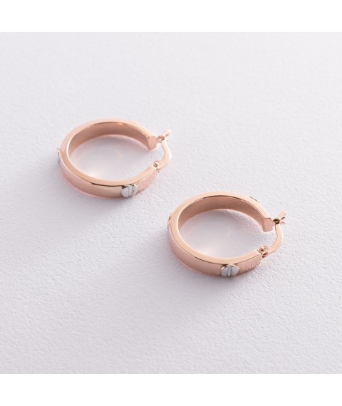 Gold earrings - rings s04883 Onyx