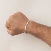 Мужской серебряный браслет (гарибальди) б021743 Онікс 23