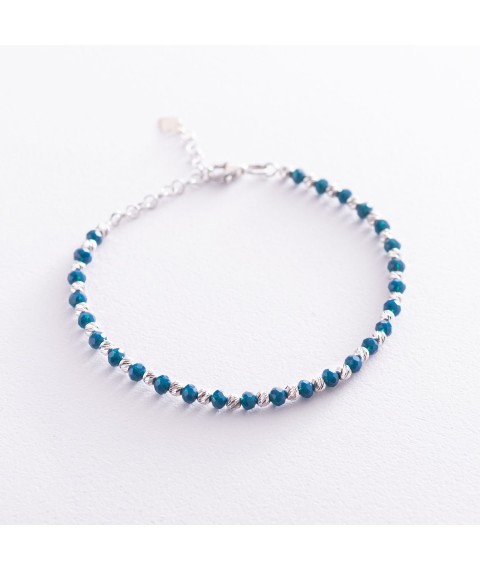 Silver bracelet with artificial lapis lazuli 141514 Onyx 20