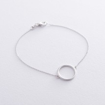 Bracelet "Cycle" in white gold b04465 Onix 17