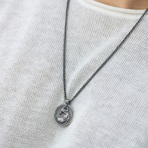 Silver pendant "Zodiac sign Aries" 133200 aries Onyx