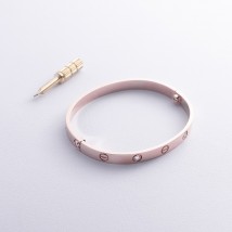Rigid gold bracelet "Love" (diamonds) bb0047m Onix 17