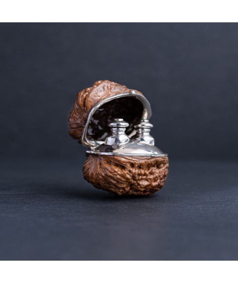 Срібна фігура "Флакон для парфумів" ручної роботи 23103 Онікс