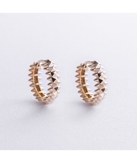 Earrings - rings in yellow gold s08623 Onyx